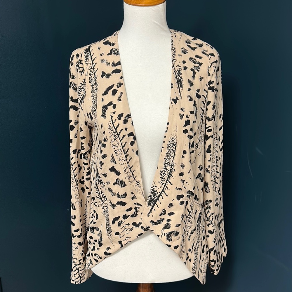 Lush animal print blazer